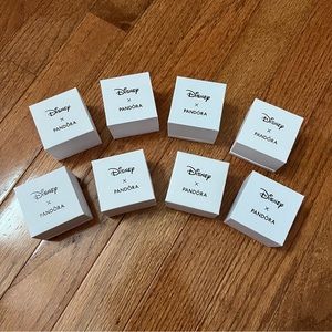 Set of 8 Disney x Pandora Boxes Empty